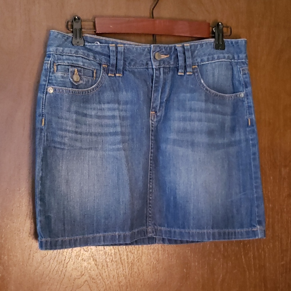 Denim mini skirt
